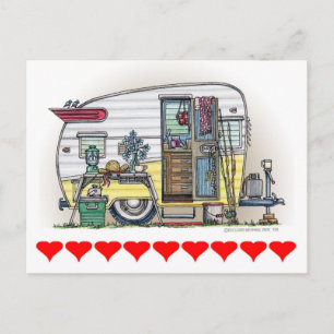 Shasta Camper Trailer RV Vykort