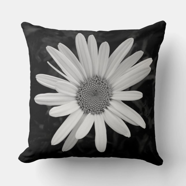 Shasta Daisy 03 - Black and White Kudde (Framsida)