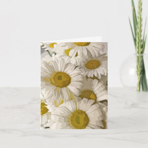 Shasta Daisy Blank Notecard Kort