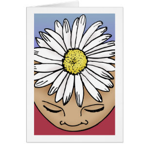 Shasta Daisy Hälsningskort