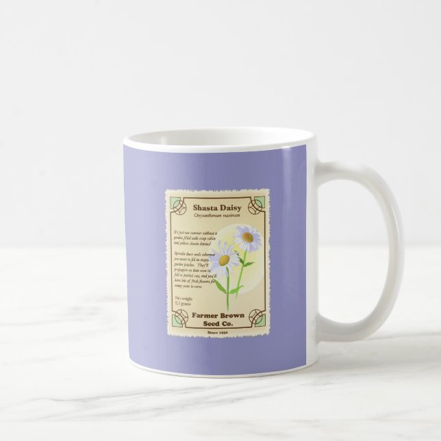 Shasta Daisy Seed Packet Kaffemugg (Höger)