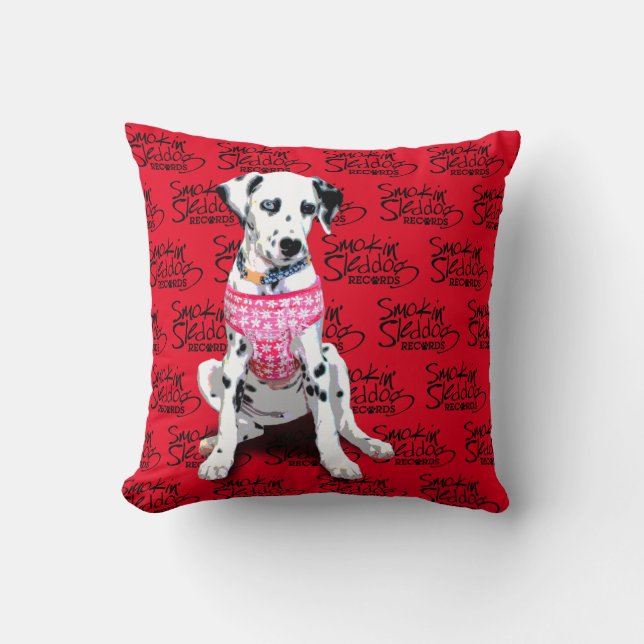 Shasta Dalmatien Red Pillow Kudde (Framsida)