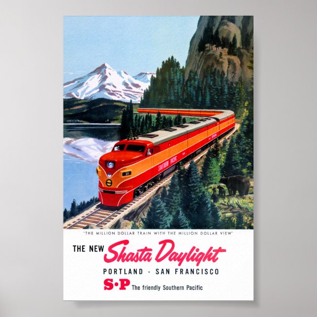 Shasta Daylight Portland San Francisco Poster (Framsidan)