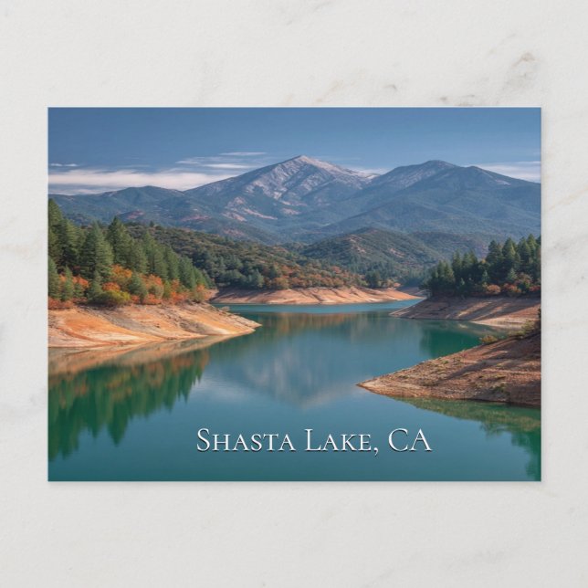 Shasta Lake, CA Vykort (Framsida)