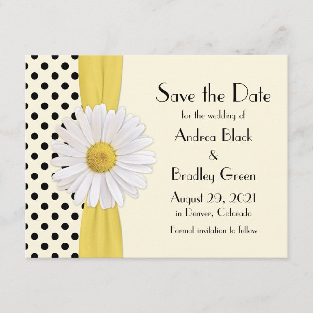 Shasta Marguerit Prickig Rädda Datum Annonsering Spara Datumet (Framsida)