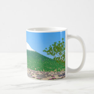 shasta på en klar dag kaffemugg