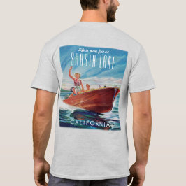 Shasta Sjö California Vintage Boat Back Print T Shirt