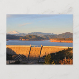 Shasta Sjö Dam i Kalifornien Vykort