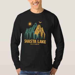 Shasta Sjö Mountains California Hiking utomhus V T Shirt