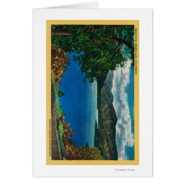 Shasta Sjö ViewShasta, CA Hälsningskort (Framsidan)