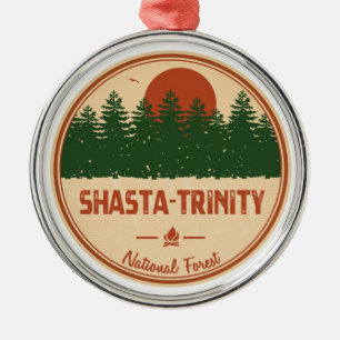 Shasta-Trinity National Forest Julgransprydnad Metall
