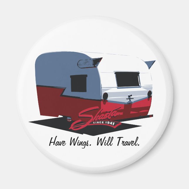 Shasta Vintage Camper - Red Magnet (Framsidan)