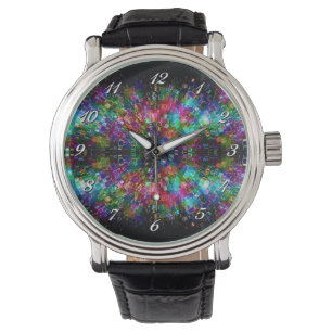 Shatset Glass Spiral Wrist Watch Armbandsur