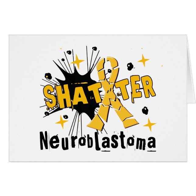 Shatter Neuroblastom Hälsningskort (Framsidan Horizontal)