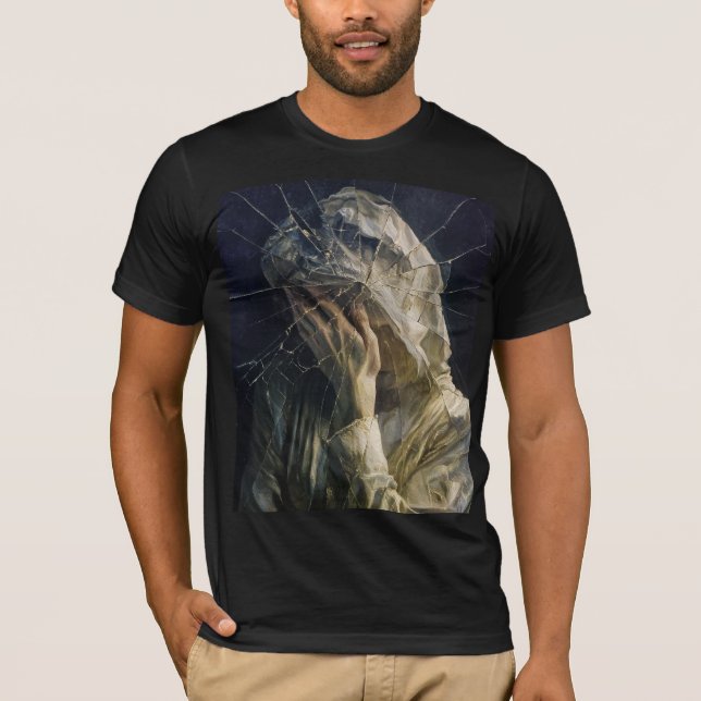 Shatter the Veil — Gothic Surreal Fine Art T Shirt (Framsida)