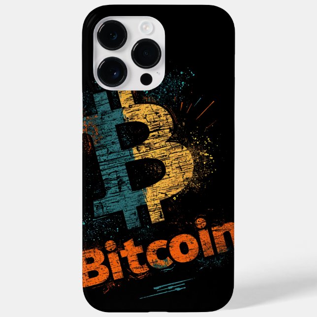Shattered Bitcoin Logo Crypto Blockchain Design (Baksida)