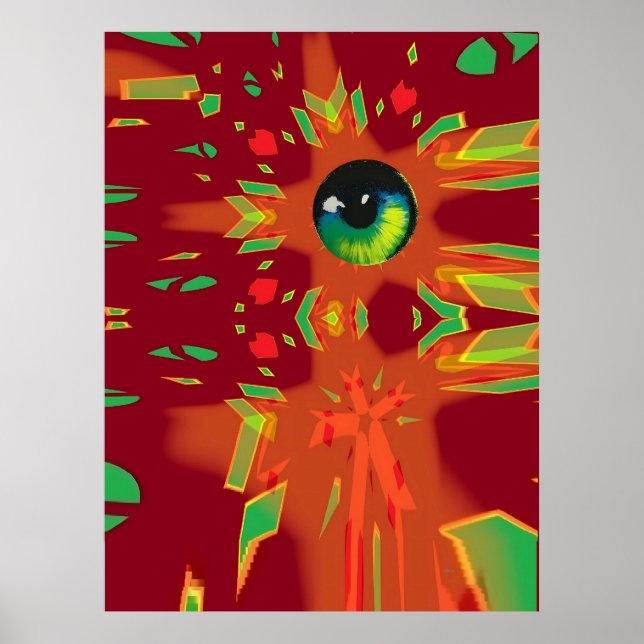 Shattered Dreamer Ken Gage Surrealist Poster (Framsidan)
