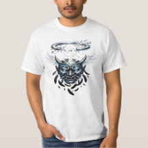 Shattered Halo Oni-mask – Mörk ängel streetwear