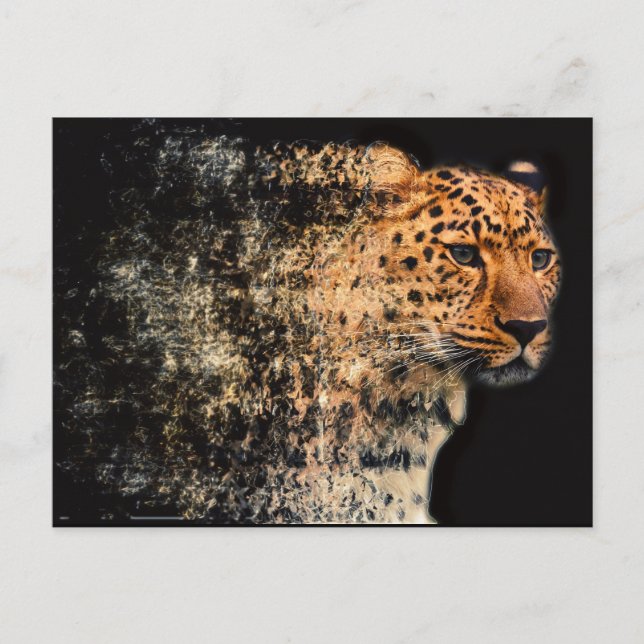 Shattered Leopard Vykort (Framsida)