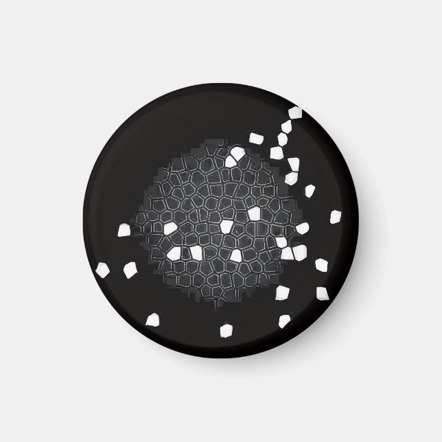 Shattered Puzzle Mönster Köksmagnet Magnet (Framsidan)