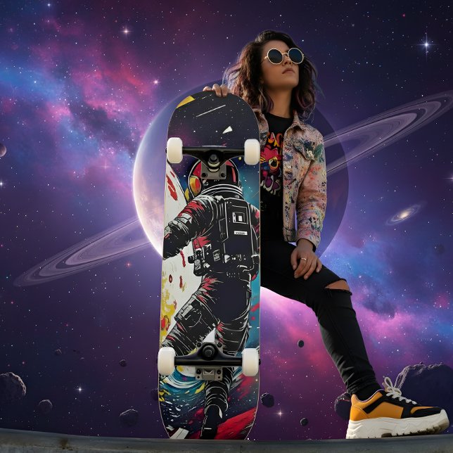 Shattered Reality - Kosmisk kryssare astronaut Mini Skateboard Bräda 18,5 Cm (Skapare uppladdad)