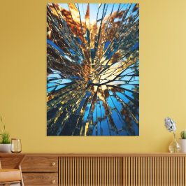 Shattered Spegel Canvas - Surreal Abstrakt Dreamsc