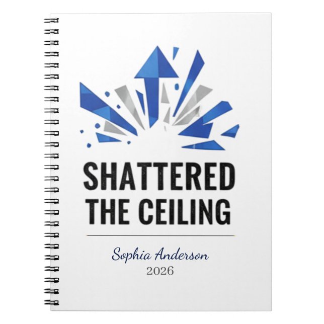 Shattered The Ceiling | Personalized Anteckningsbok (Framsidan)