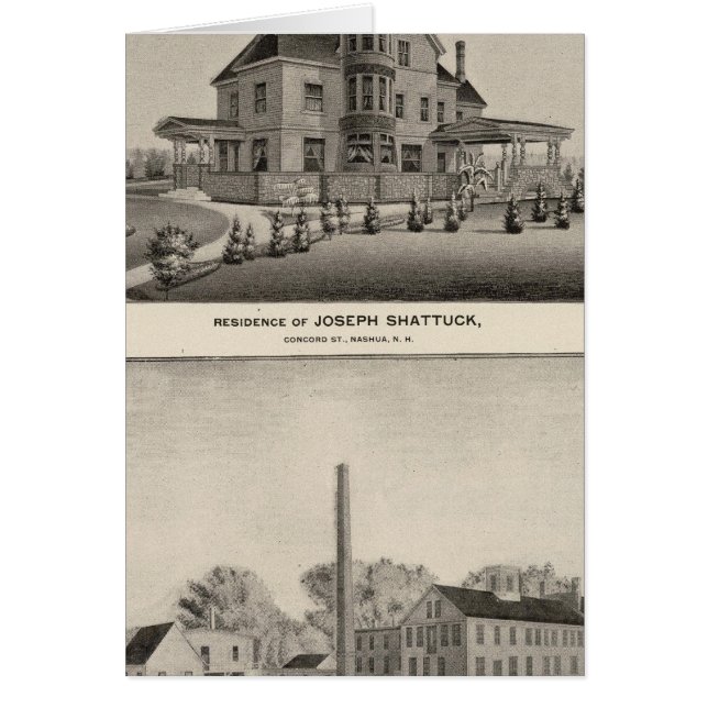 Shattuck-bosättning, McLane Mills Hälsningskort (Framsidan)