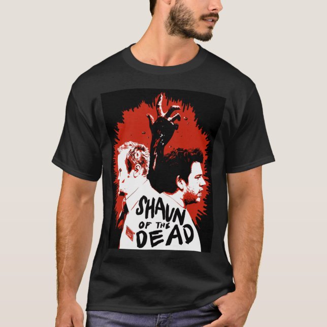 Shaun of the dead Poster funny friend T Shirt (Framsida)