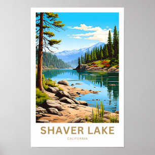 Shaver Sjö California Travel Print Poster