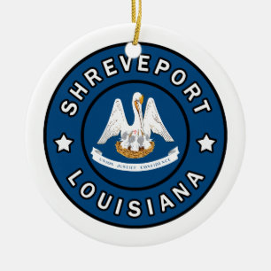Shavslöjport Louisiana Julgransprydnad Keramik