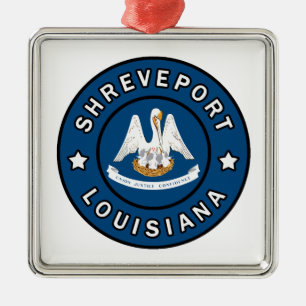 Shavslöjport Louisiana Julgransprydnad Metall