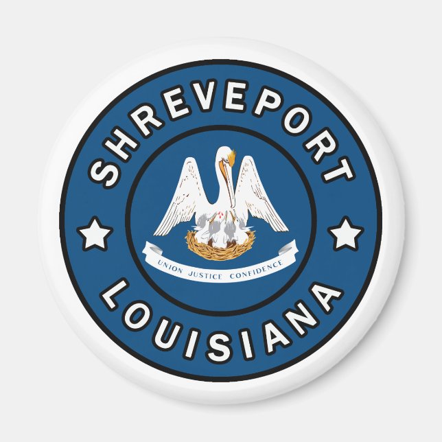 Shavslöjport Louisiana Magnet (Framsidan)
