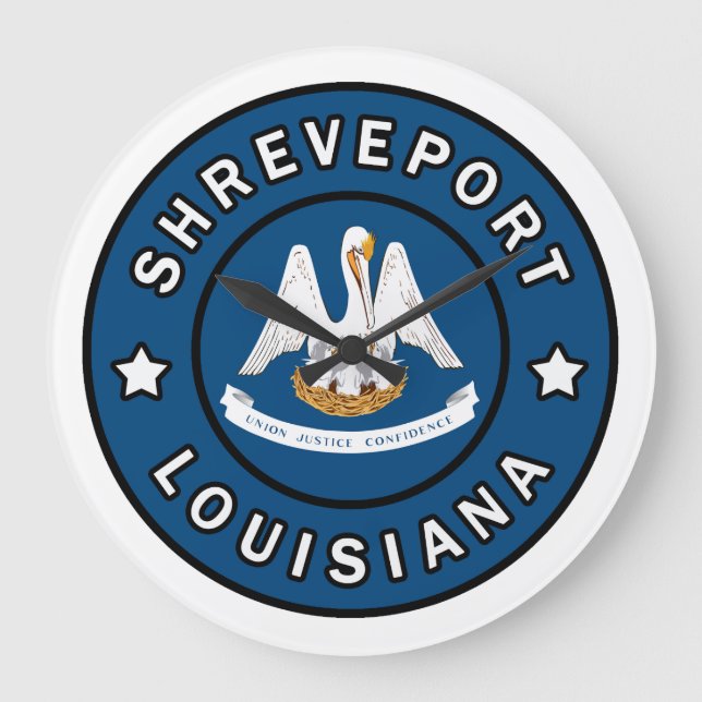 Shavslöjport Louisiana Stor Klocka (Framsida)