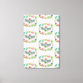 Shavuot - Colorful Shavuot Festival Firande Canvastryck