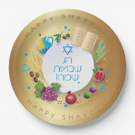 SHAVUOT Festival Jewish Helgdag Guld