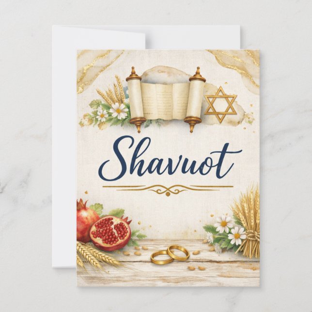 Shavuot-gåva, Veckofesten, judisk högtid (Framsida)