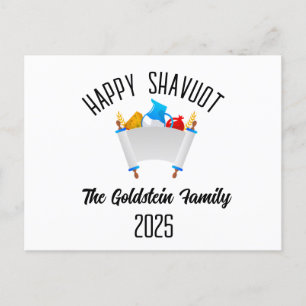 Shavuot Jewish Personlig Family Namn Helg Vykort