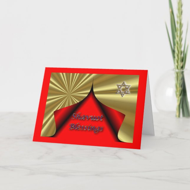 Shavuot judiska hebréiska helgdagShavuot Helgkort (Framsida)