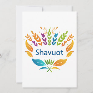 Shavuot - Symbol med färgat vete Julkort