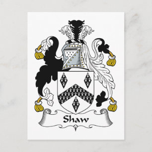 Shaw Family Crest Vykort