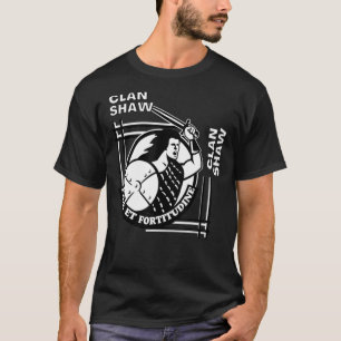 Shaw Klan Gaelic Motto Swordsman T Shirt