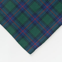 Shaw Klan Royal Blue och Grönt Tartan