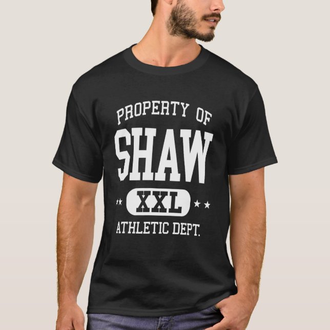 Shaw Retro Athletic Egendom Dept T Shirt (Framsida)