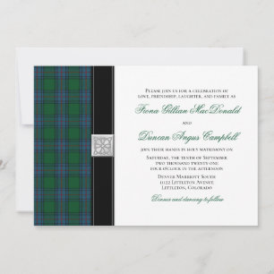 Shaw Tartan Celtic Wedding bjudande Inbjudningar