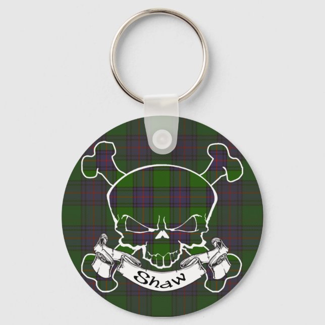 Shaw Tartan Skull Nyckelring (Framsida)