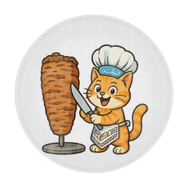 Shawarma Cat Chef Sticker (Framsidan)