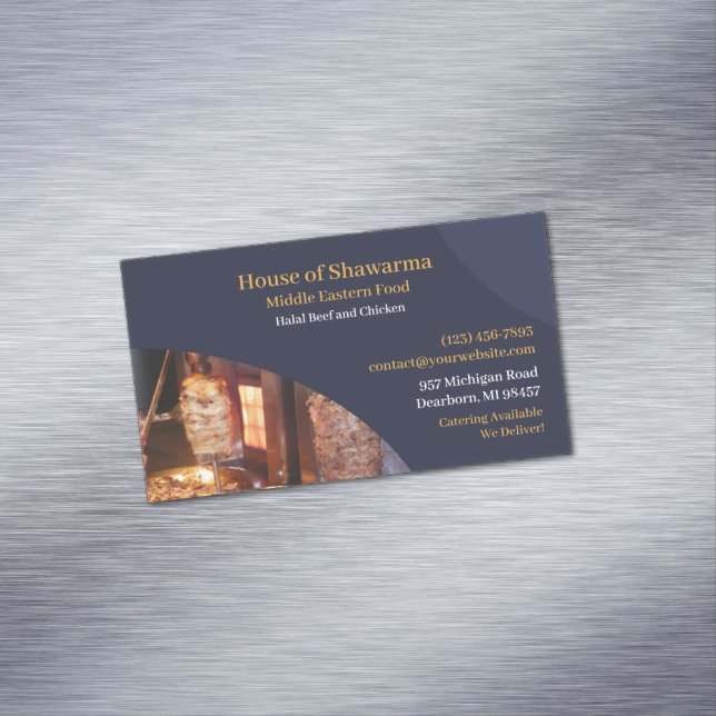 Shawarma Mitten Östra Magnetiska Visitkort (In Situ)
