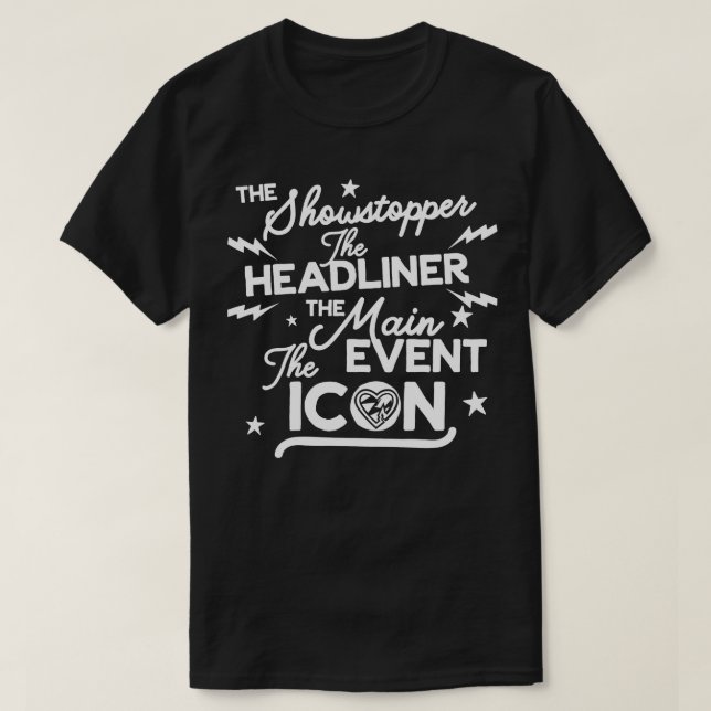 Shawn Michaels Showproer Headliner T Shirt (Design framsida)