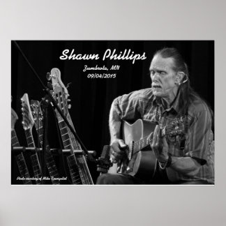 Shawn Phillips LIVE at Zumbrota, MN 2015 Poster